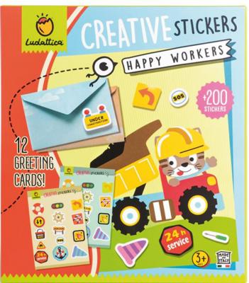 Ludattica stickers Creative Stickers Happy Workers 200 stuks Ludattica stickers Creative Stickers Happy Workers 200 stuks