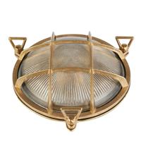 Searchlight Klassieke wandlamp Bulkhead goud 20361PB - thumbnail