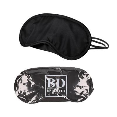 Bellatio Design Slaapmaskers - oogmaskers - microfiber - one size fits all - zwart - elastiek