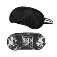 Bellatio Design Slaapmaskers - oogmaskers - microfiber - one size fits all - zwart - elastiek