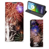 Motorola Moto G9 Power Hippe Standcase Vuurwerk - thumbnail