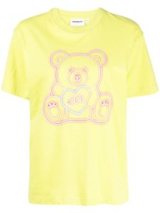 CHOCOOLATE t-shirt en coton à imprimé ourson - Jaune