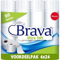 Brava - Ultra Soft Toiletpapier - 96 Rollen - Ultiem Comfort WC Papier - Superieure Sterkte - Maximale Absorptie & Pluisvrij - Voordeelverpakking WC Papier - thumbnail