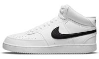 Nike Court Vision Mid NN Herensneakers, Wit Zwart Wit, 44.5 EU
