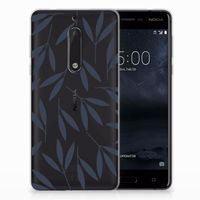 Nokia 5 TPU Case Leaves Blue - thumbnail