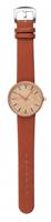 Tesoro horloge heren houtmotief 4,5 cm lichtbruin
