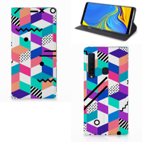 Samsung Galaxy A9 (2018) Stand Case Blokken Kleurrijk