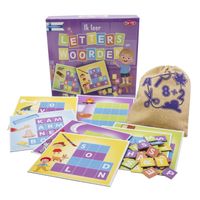 Tactic leerspel letters en woorden junior karton paars 119-delig - thumbnail