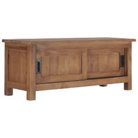 Tv-meubel 90x30x35 cm massief teakhout