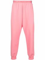 Stella McCartney pantalon de jogging à taille à logo - Rose