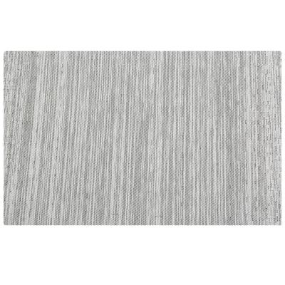 8x Rechthoekige onderzetters/placemats voor borden zwart/wit geweven print 30 x 45 cm - Placemats