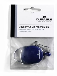 Durable 832707 Accessoire voor identiteits badgehouder Badgehouder met trekkoord Blauw 1 stuk(s)