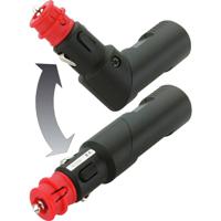 ProCar Winkelb.Sicherheits-Unistecker 8A/6-24V Universele veiligheidsstekker (omknikbaar) met boorgat voor 3 mm LED Stroombelasting (max.): 8 A Geschikt voor - thumbnail