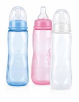 Nuby Fles standaard medium flow speen 240ml (1 st) - thumbnail