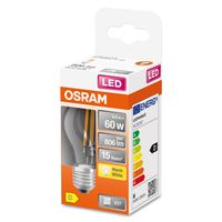 OSRAM 4058075434882 LED-lamp Energielabel D (A - G) E27 Peer 5.5 W = 60 W Warmwit (Ø x l) 45 mm x 77 mm 1 stuk(s) - thumbnail