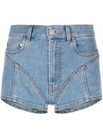 Mugler short en jean Spiral - Bleu - thumbnail