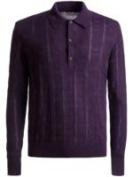 Bally Overhemd met textuur - Paars