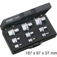 Hazet 1557/9 Dopsleutelinzetset 1/4 (6.3 mm), 1/2 (12.5 mm), 3/8 (10 mm) 9-delig - thumbnail