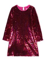 Chiara Ferragni Kids robe ornée de sequins à manches longues - Rouge - thumbnail