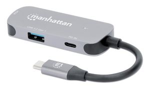 Manhattan USB-C auf HDMI 3-in-1 Docking-Konverter USB-C dockingstation Geschikt voor merk (dockingstation): Universeel USB-C Power Delivery