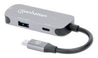 Manhattan USB-C auf HDMI 3-in-1 Docking-Konverter USB-C dockingstation Geschikt voor merk (dockingstation): Universeel USB-C Power Delivery - thumbnail