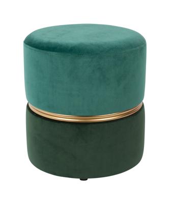 ZILT Poef 'Bubbly', Velvet, kleur Groen