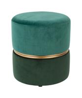 ZILT Poef 'Bubbly', Velvet, kleur Groen