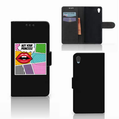 Sony Xperia Z5 | Z5 Dual Wallet Case met Pasjes Popart Princess