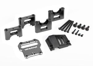 Traxxas - Mount, center differential carrier, 6061-T6 aluminum (dark titanium-anodized) (TRX-9584A)