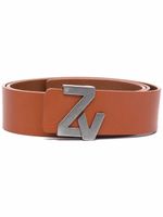 Zadig&Voltaire ceinture à boucle logo - Marron - thumbnail