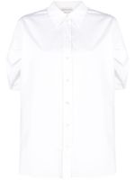 Alexander McQueen chemise en coton à manches bouffantes - Blanc - thumbnail