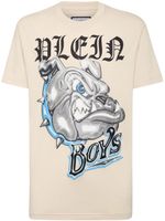 Philipp Plein t-shirt en coton à imprimé Bulldogs - Tons neutres - thumbnail