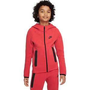 Nike Tech Fleece Trainingspak Kids - Opruiming - Kleding - Red/Black - maat