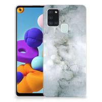 Hoesje maken Samsung Galaxy A21s Painting Grey - thumbnail