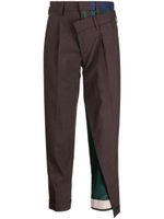 Kolor pantalon court à taille haute - Marron