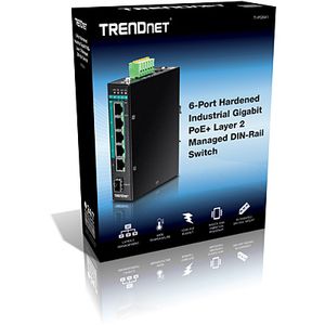 Trendnet TI-PG541i Managed L2+ Gigabit Ethernet (10/100/1000) Power over Ethernet (PoE) Zwart