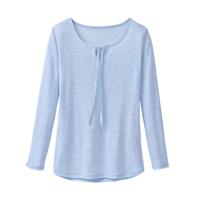 Linnen shirt, lichtblauw 44