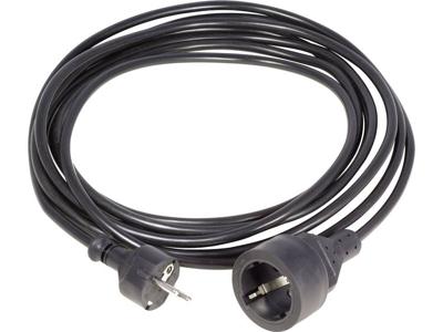 HAWA 1008295 Stroom Verlengkabel 16 A Zwart 7.00 m