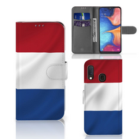 Samsung Galaxy A20e Bookstyle Case Nederlandse Vlag