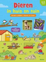 Stickers Plakken, Kleuren En Lezen - Dieren In Huis En Tuin (6-8 J.) - Speelgoed (9789044754292)