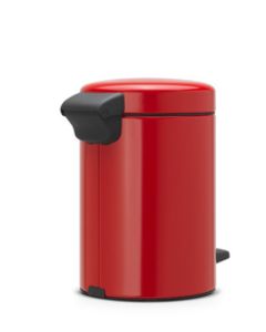 Brabantia newIcon pedaalemmer 3 liter met kunststof binnenemmer - Passion Red