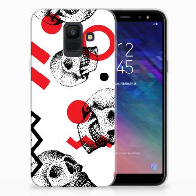 Silicone Back Case Samsung Galaxy A6 (2018) Skull Red Silicone Back Case Samsung Galaxy A6 (2018) Skull Red