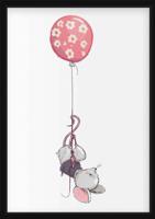 Poster - Muis met Ballon