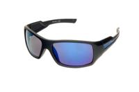 Kost zonnebril unisex zwart/blauw (H66)