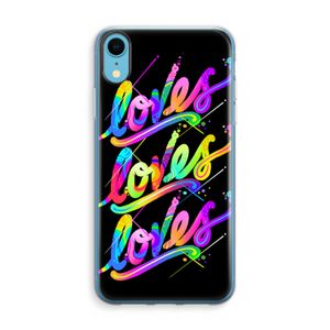 Loves: iPhone XR Transparant Hoesje