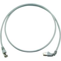 Telegaertner L0001A0199 RJ45 netwerkkabel, patchkabel CAT 6a S/FTP 2,00 m, grijs, vlamvertragend, halogeen