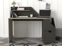 Bureau GUSTAV 140 cm antraciet - thumbnail