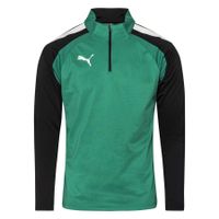 PUMA Trainingsshirt teamLIGA Kwartrits - Groen/Zwart - thumbnail