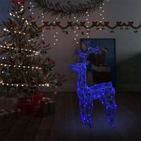 VidaXL Kerstversiering rendier 90 LED&apos;s 60x16x100 cm acryl - thumbnail