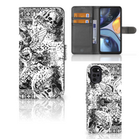 Telefoonhoesje met Naam Motorola Moto G22 Skulls Angel